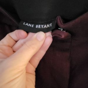 Lane Bryant burgundy ankle pant size 18